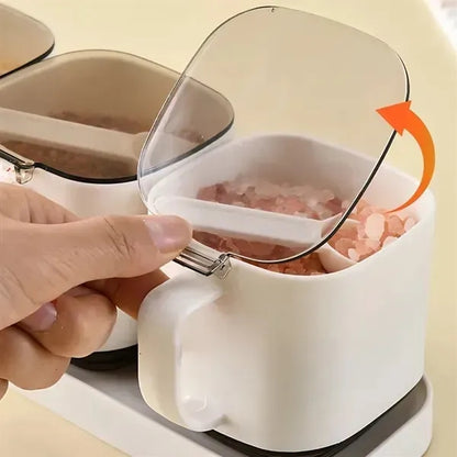 Seasoning Box Set, with Lids and Spoon