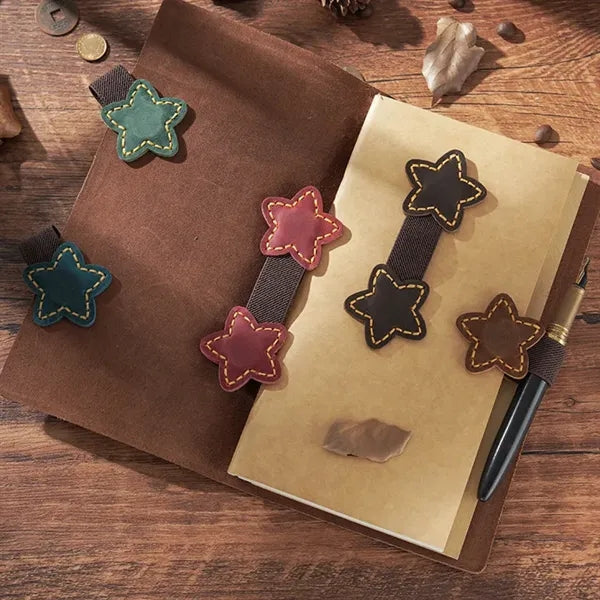 Leather Double-Sided Magnetic Bookmarks