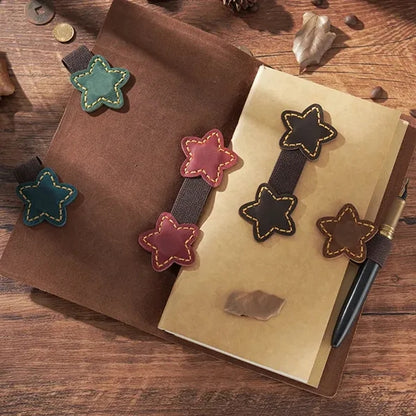 Leather Double-Sided Magnetic Bookmarks