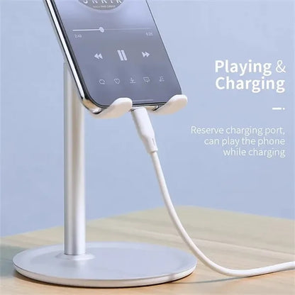 Adjustable Phone Stand with Storage Tray