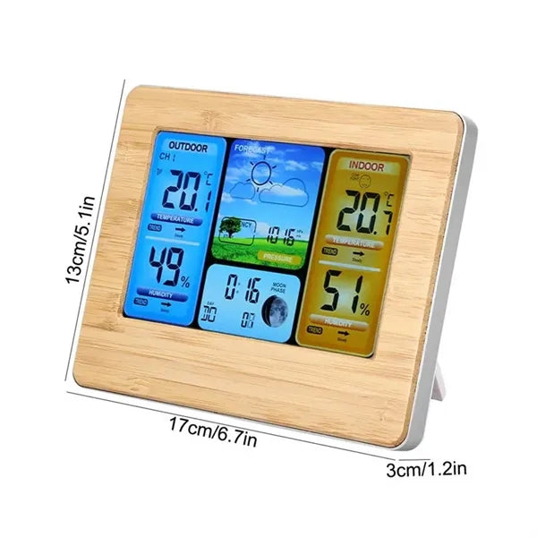 Indoor Outdoor Wireless Weather Station & Clock
