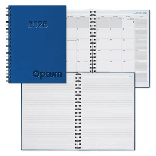 WireO Tucson Grande XL White Monthly Diary