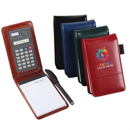 A7 Pocket Journal Notebook with Calculator & Pen