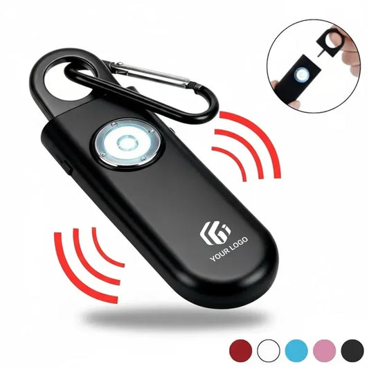 Personal safety alarm siren keychain with strobe light