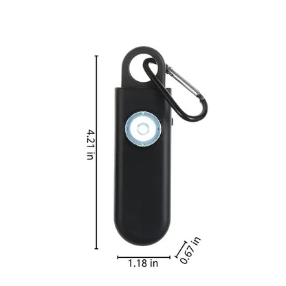 Personal safety alarm siren keychain with strobe light