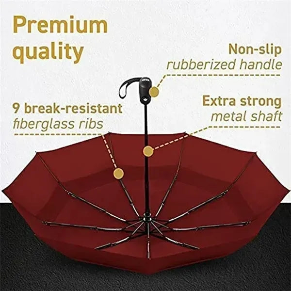 Double Automatic Folding Windproof Umbrella