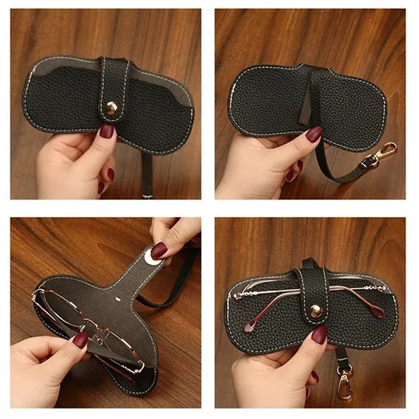 Eyeglass Case Eyewear Sleeve Sunglasses Organizer w/ Handle