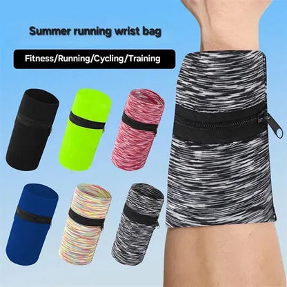 Wrist Pouch, Pocket Wallet with Zippered