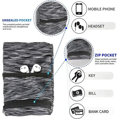 Wrist Pouch, Pocket Wallet with Zippered