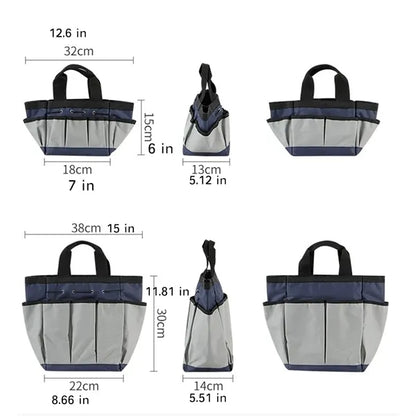 Waterproof Garden Tool Bag with 7 Pockets