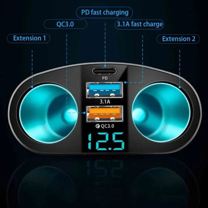 Dual-port Car Charger Adapter