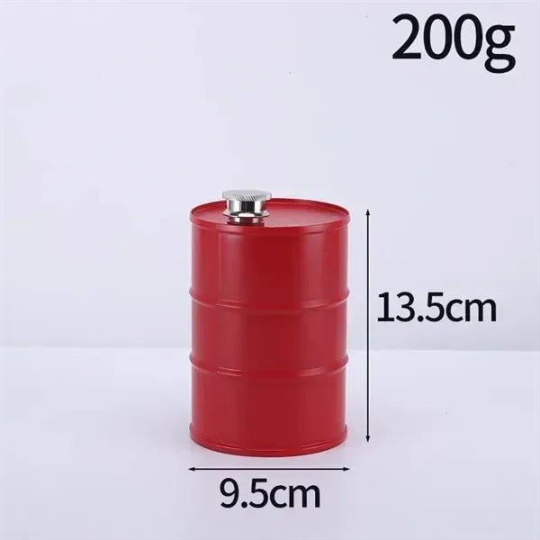 Novelty Oil Barrel Flask, 304 Stainless Steel