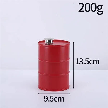 Novelty Oil Barrel Flask, 304 Stainless Steel