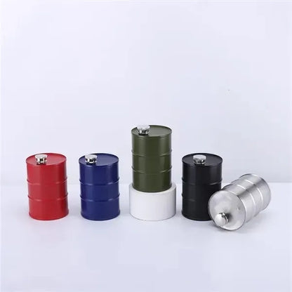 Novelty Oil Barrel Flask, 304 Stainless Steel
