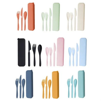 Eco-Friendly 3-Piece Portable Utensils with Case