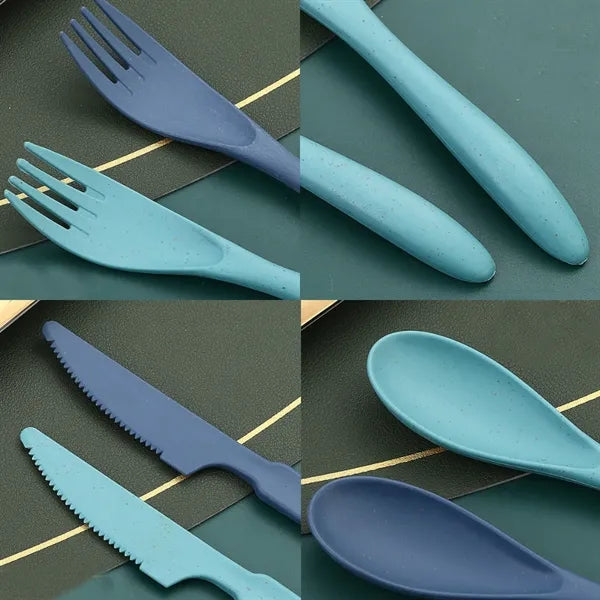 Eco-Friendly 3-Piece Portable Utensils with Case