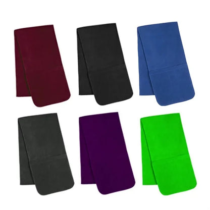 Outdoor Winter Accessory Fleece Pocket Scarf