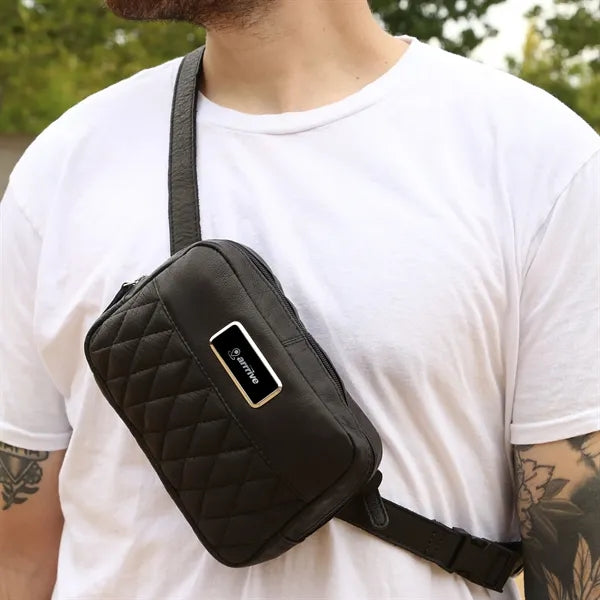 Brea Canyon Leather Cross Body Bag