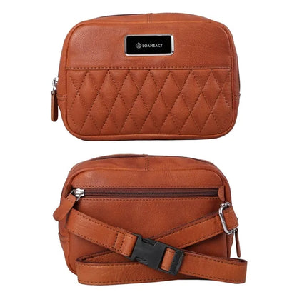 Brea Canyon Leather Cross Body Bag