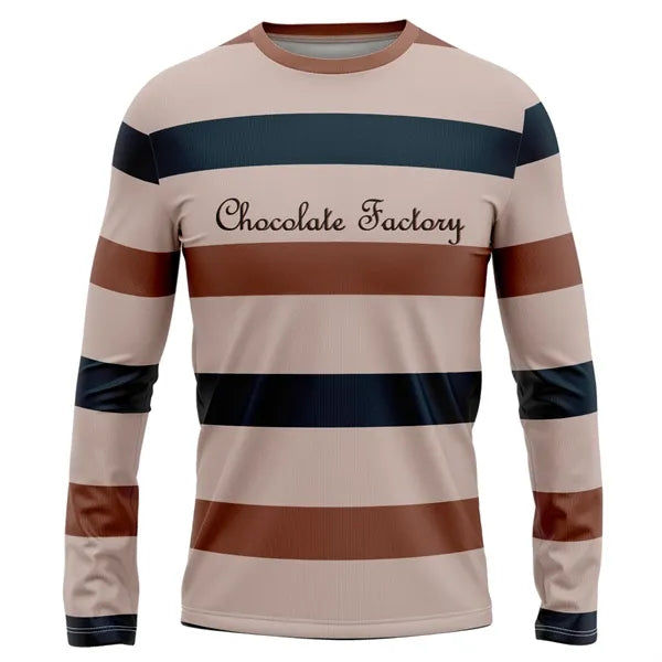 Sublimation Flashed-V Long Slv T-Shirt - Unisex, Women, Kids
