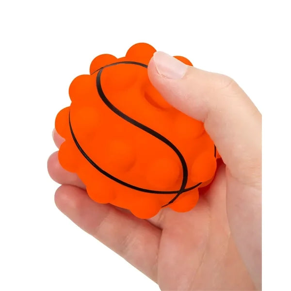 Basketball Shape Push Pop Fidget Sensory Toy