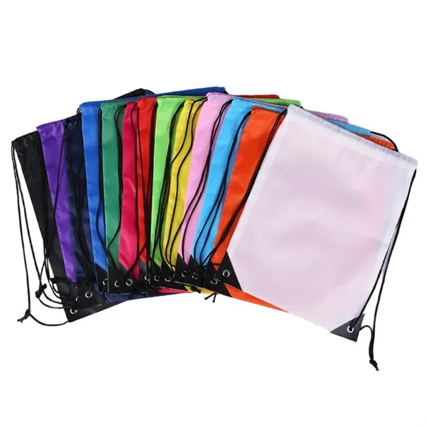 Polyester Drawstring Backpack Sports Gym Bag