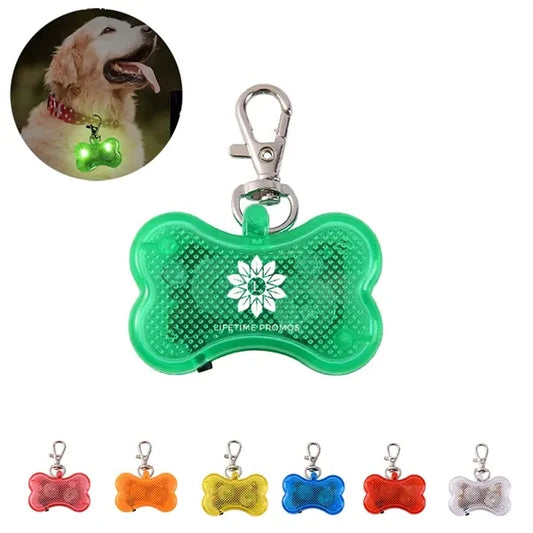 Bone Shaped LED Pet Collar Light