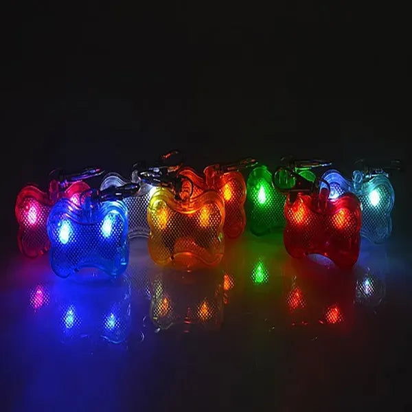 Bone Shaped LED Pet Collar Light