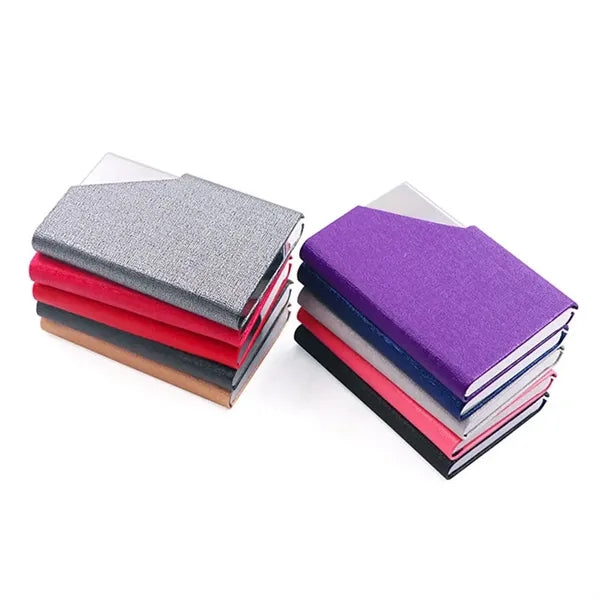 PU Leather Stainless Steel Business Card Holder