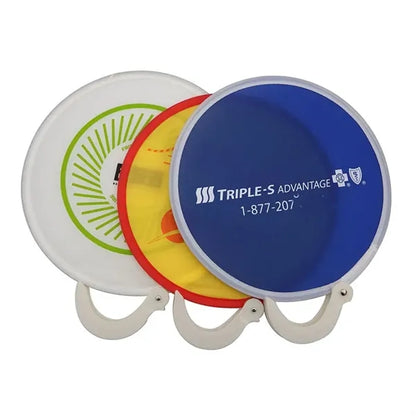 Twist And Chill Foldable Nylon Hand Fan With Handle