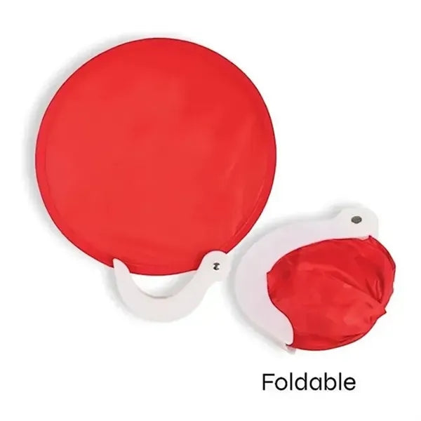 Twist And Chill Foldable Nylon Hand Fan With Handle