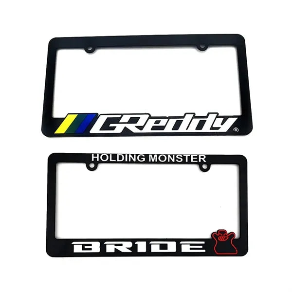 Full Color Raised Letter ABS License Plate Frame