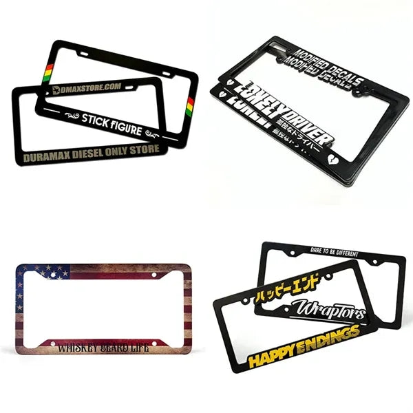 Full Color Raised Letter ABS License Plate Frame
