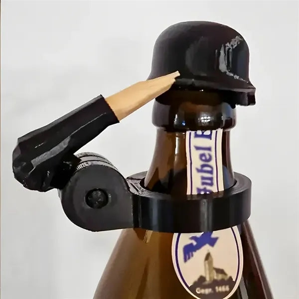 Funny Soldier Salute Bottle Cap