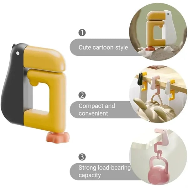 Duck Shaped Detachable Non-Slip Folding Table Hook