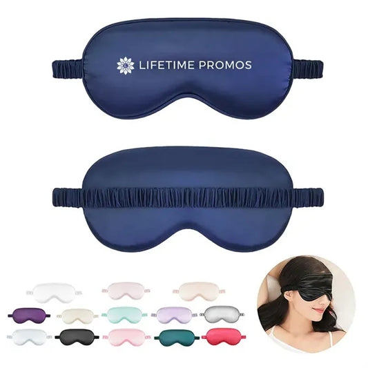 Simulated Silk Sleep Eye Mask with Adjustable Elastic Band