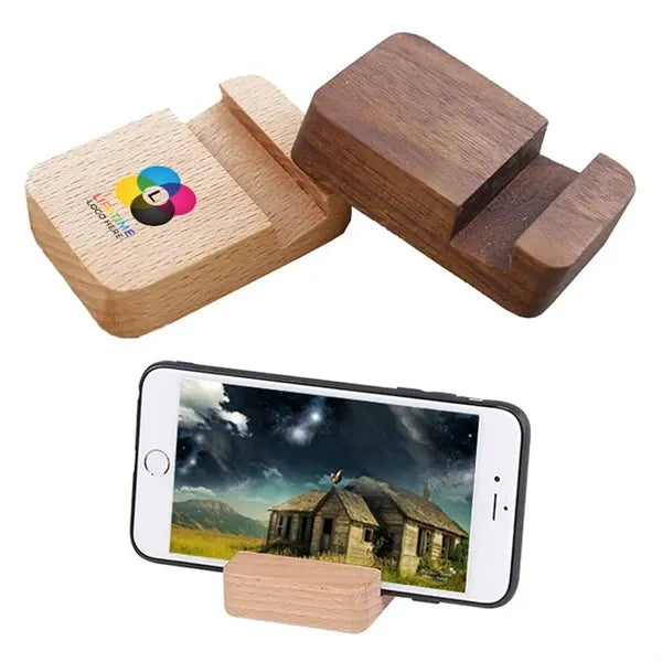 Natural Wood Phone Holder Stand