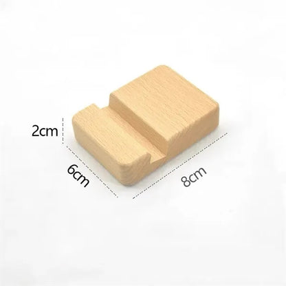 Natural Wood Phone Holder Stand