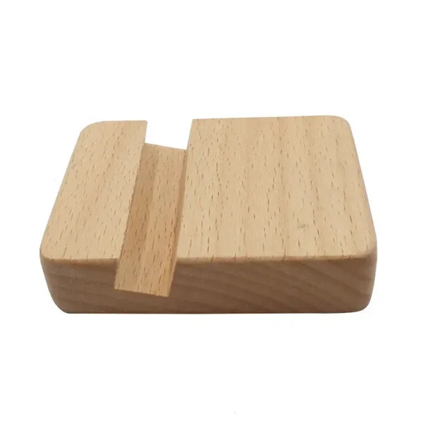 Natural Wood Phone Holder Stand