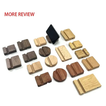 Natural Wood Phone Holder Stand