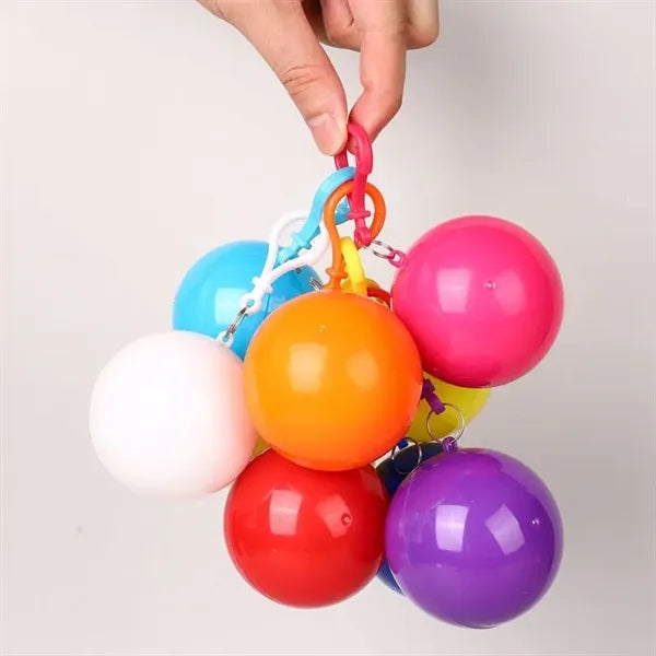 Poncho Ball Key Chain Portable Rain Poncho