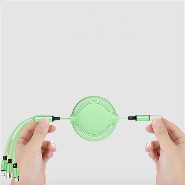 3in1 Retractable USB Charging Cable Type-C Micro Lightning