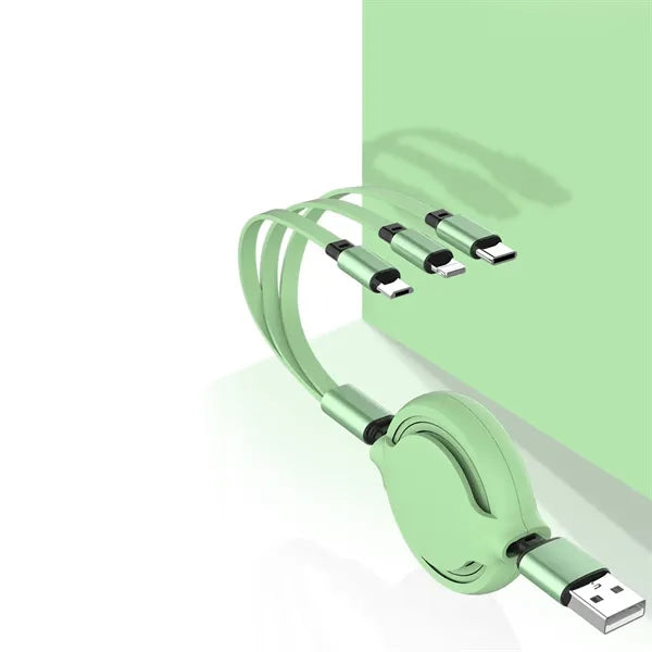 3in1 Retractable USB Charging Cable Type-C Micro Lightning