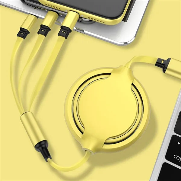 3in1 Retractable USB Charging Cable Type-C Micro Lightning