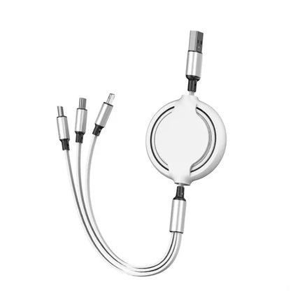 3in1 Retractable USB Charging Cable Type-C Micro Lightning