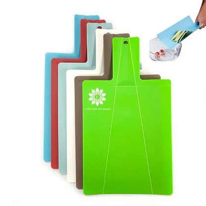 Foldable Plastic Cutting Board With Handle