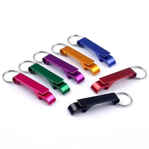 Aluminum Bottle Opener Keychain With Ring