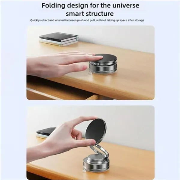 Magnetic Vacuum Car Phone Holder with Suction Cup