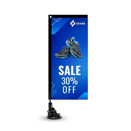 Rectangle Suction Cup Flags (9.06" x 20.47")