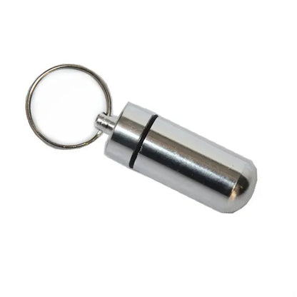 Aluminum Pill Box Keychain Organizer
